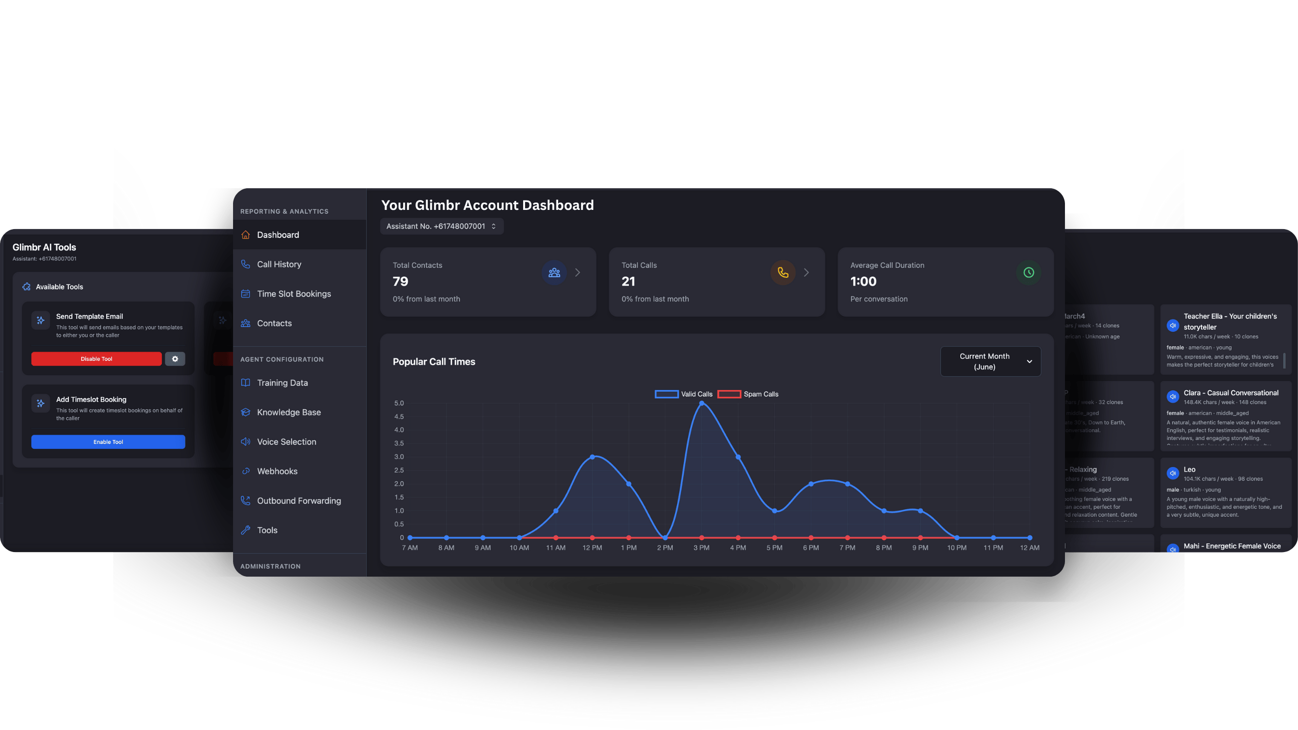 Glimbr Client Software Interface